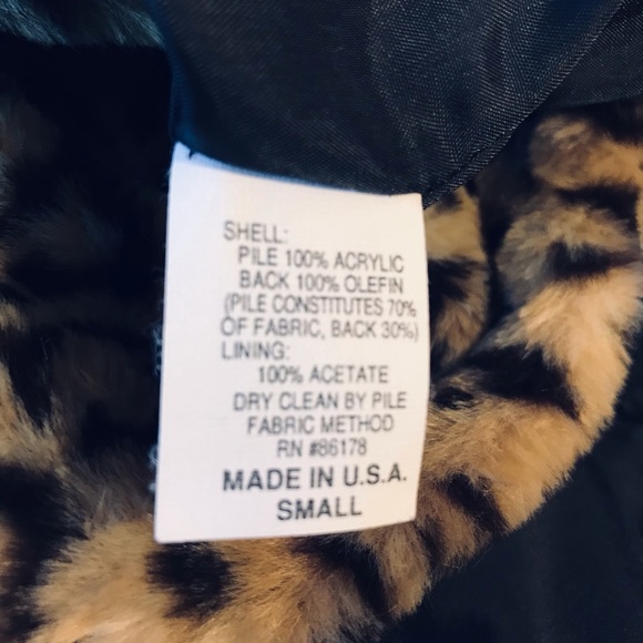 Dennie Basso Faux Fur Coat Leopard Print.Extra Shipping Chg included In Price. - Picture 8 of 15